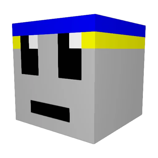 leobbit Minecraft avatar head, 3D render