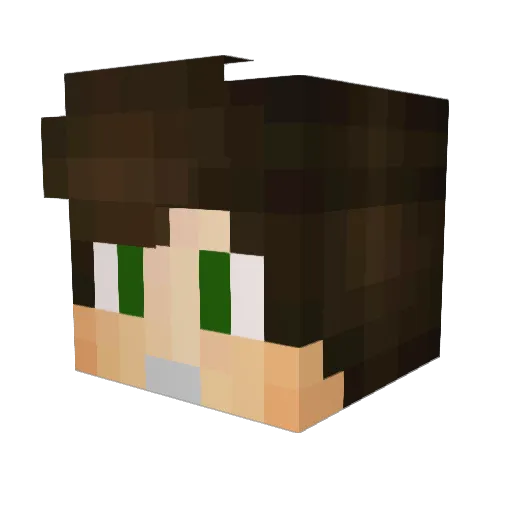 leocastro Minecraft avatar head, 3D render