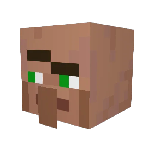 leocon Minecraft avatar head, 3D render