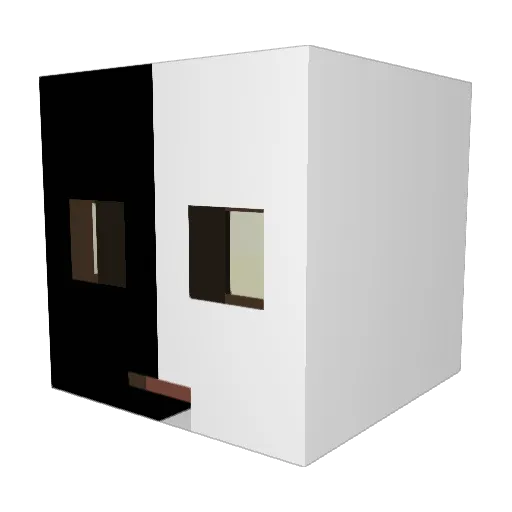 leocraftFullHD Minecraft avatar head, 3D render