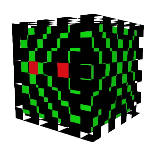 leocrvg Minecraft avatar head, 3D render