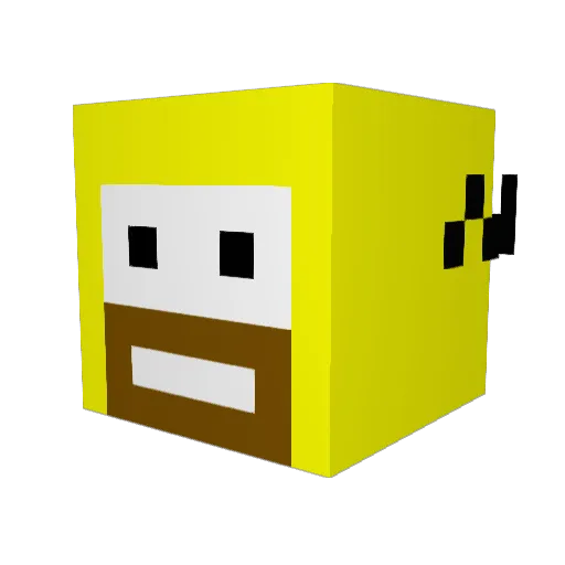 leodis1999 Minecraft avatar head, 3D render