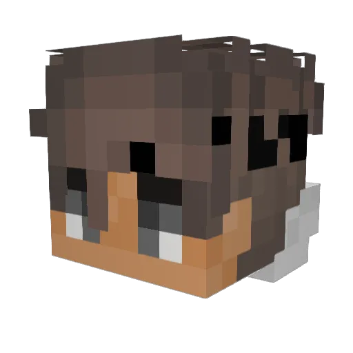 leofischsvs Minecraft avatar head, 3D render