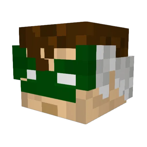 leoftp Minecraft avatar head, 3D render