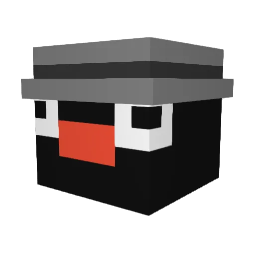 leogant Minecraft avatar head, 3D render