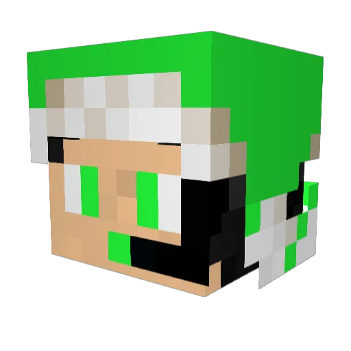leohelgesen Minecraft avatar head, 3D render