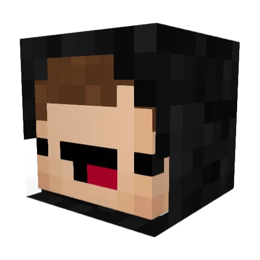 leohlb Minecraft avatar head, 3D render