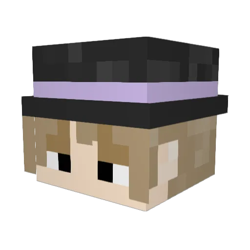 leokoz Minecraft avatar head, 3D render