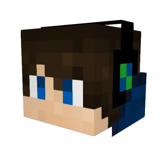 leokswang Minecraft avatar head, 3D render