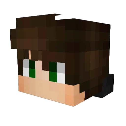 leoladeia Minecraft avatar head, 3D render