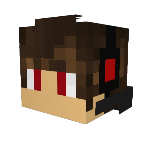 leolangie Minecraft avatar head, 3D render
