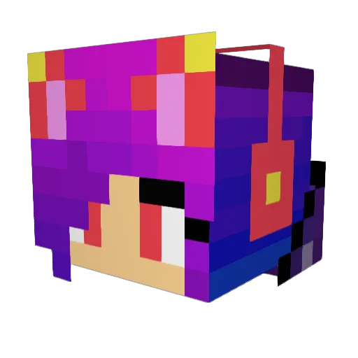 leolausemaus Minecraft avatar head, 3D render