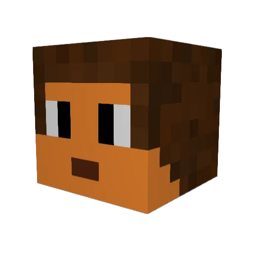 leolee7 Minecraft avatar head, 3D render