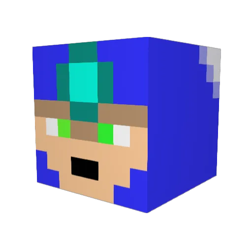 leoleoleo1 Minecraft avatar head, 3D render