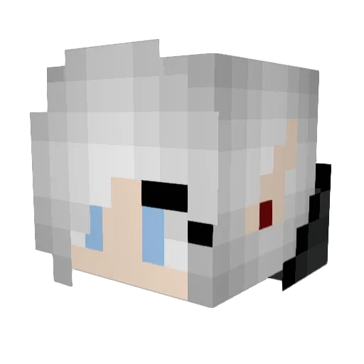 leolin12 Minecraft avatar head, 3D render