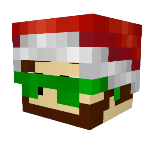 leomasds Minecraft avatar head, 3D render