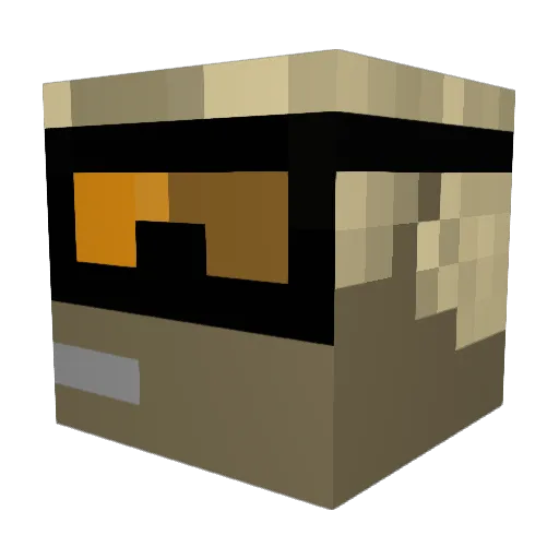 leomified Minecraft avatar head, 3D render
