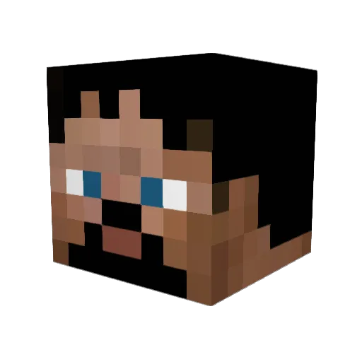 leon00001 Minecraft avatar head, 3D render