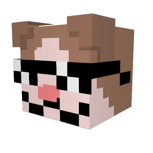 leon01814 Minecraft avatar head, 3D render
