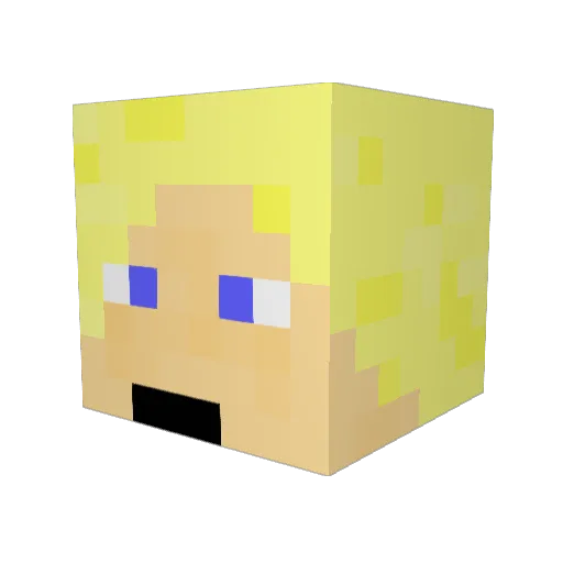 leon13r Minecraft avatar head, 3D render