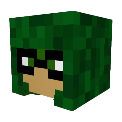 leon66500 Minecraft avatar head, 3D render