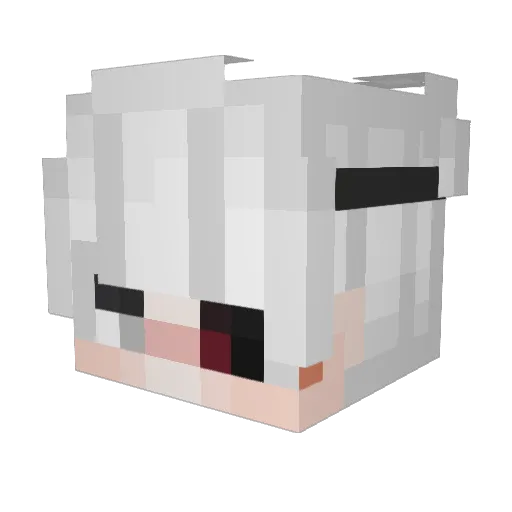 leonard_SSJ Minecraft avatar head, 3D render