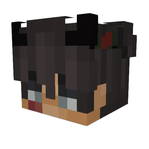 leonardocrd Minecraft avatar head, 3D render