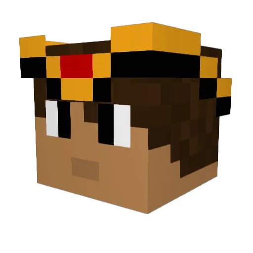 leonardosolo Minecraft avatar head, 3D render