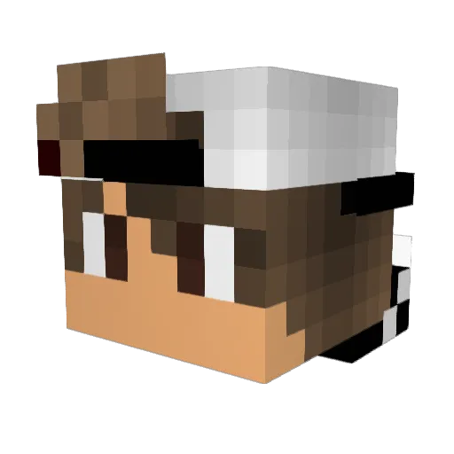 leonardothelink Minecraft avatar head, 3D render