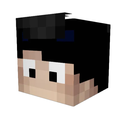 leonasiloski Minecraft avatar head, 3D render