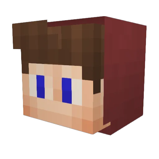 leonatur Minecraft avatar head, 3D render