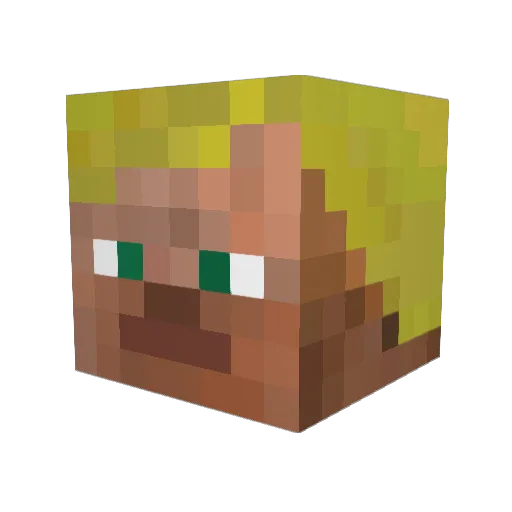 leonbast Minecraft avatar head, 3D render