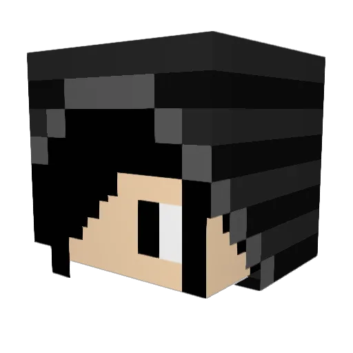leondererste Minecraft avatar head, 3D render