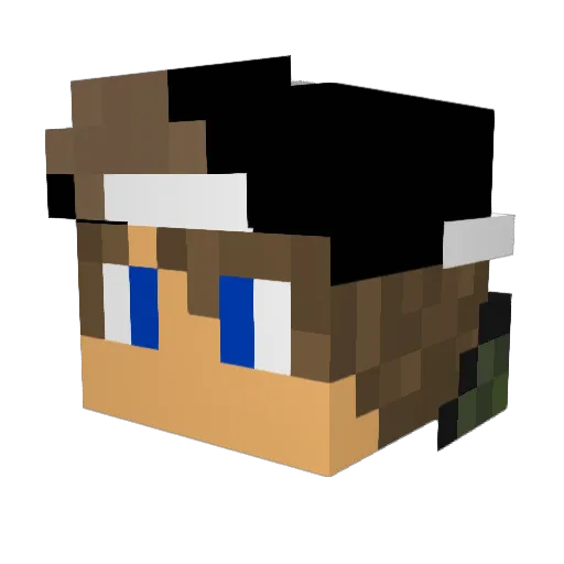 leondt Minecraft avatar head, 3D render