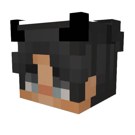leone_qafa Minecraft avatar head, 3D render