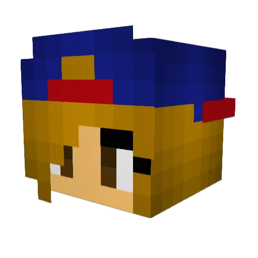leonie06 Minecraft avatar head, 3D render