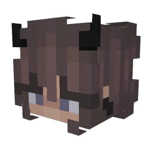 leoniee_x Minecraft avatar head, 3D render