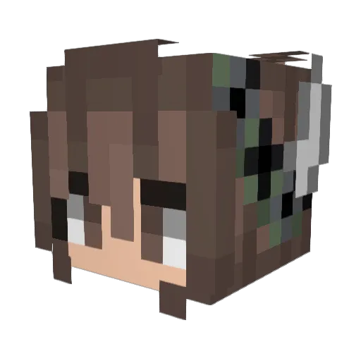 leonieschick Minecraft avatar head, 3D render