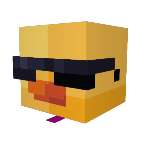 leoninko Minecraft avatar head, 3D render