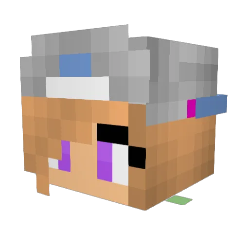 leoniyeah Minecraft avatar head, 3D render