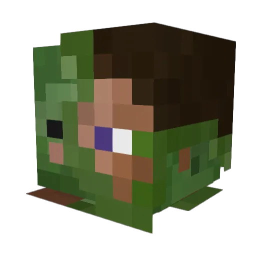 leonmeister Minecraft avatar head, 3D render