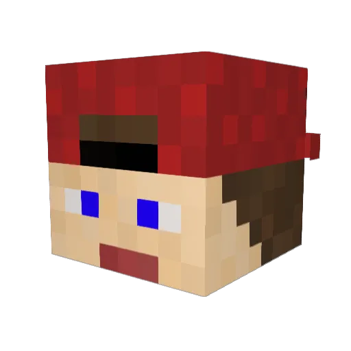 leonstricker Minecraft avatar head, 3D render