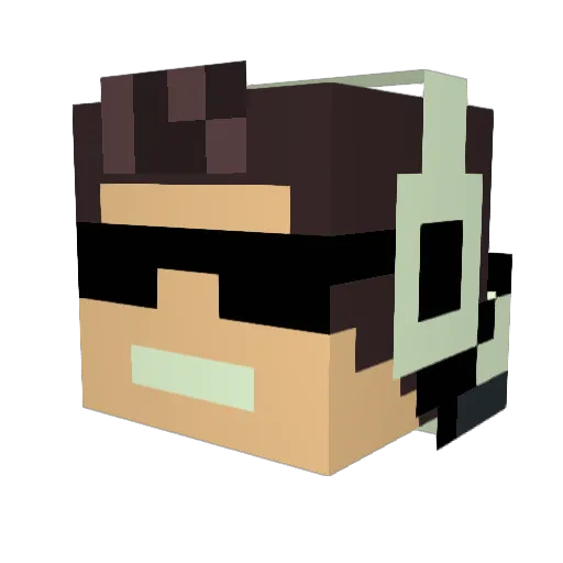 leonwelt21 Minecraft avatar head, 3D render