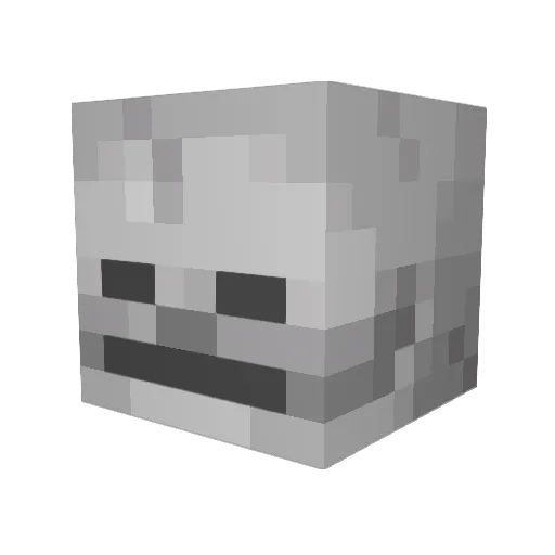 leonzare Minecraft avatar head, 3D render