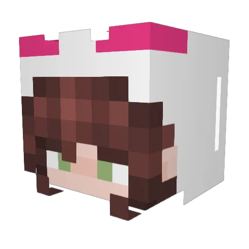 leoochenn Minecraft avatar head, 3D render