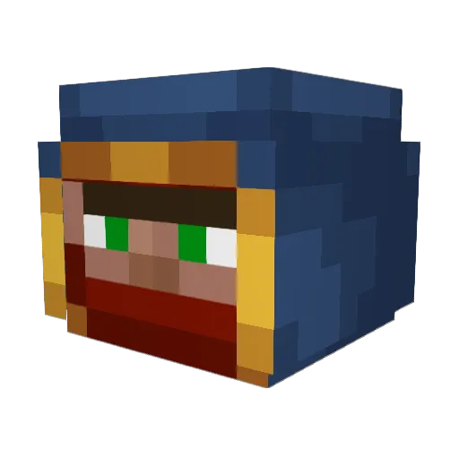 leop00 Minecraft avatar head, 3D render
