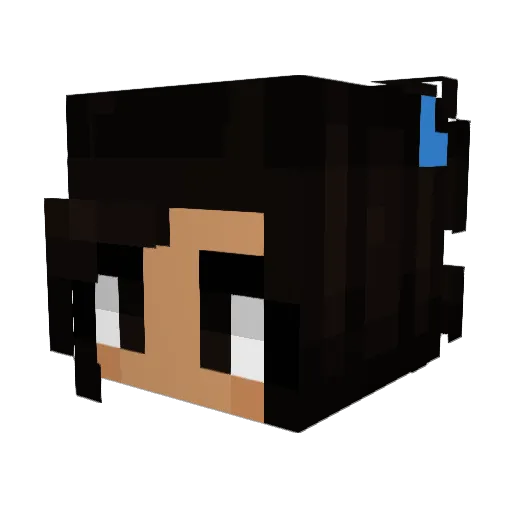 leopardlilly Minecraft avatar head, 3D render
