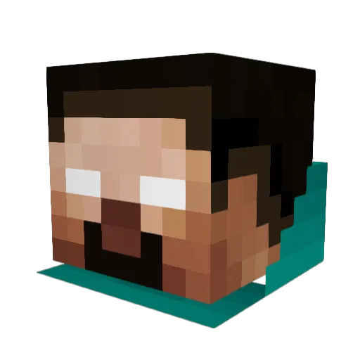 leopards05 Minecraft avatar head, 3D render
