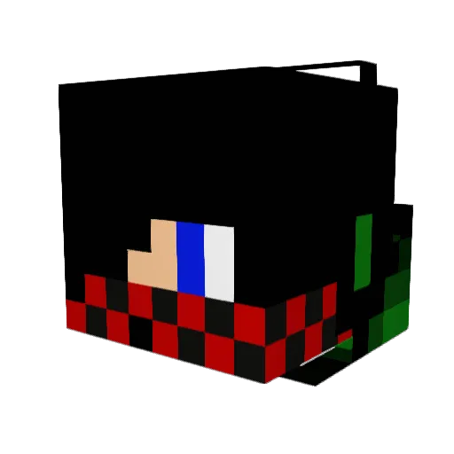 leopardzz Minecraft avatar head, 3D render