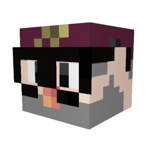 leopik Minecraft avatar head, 3D render